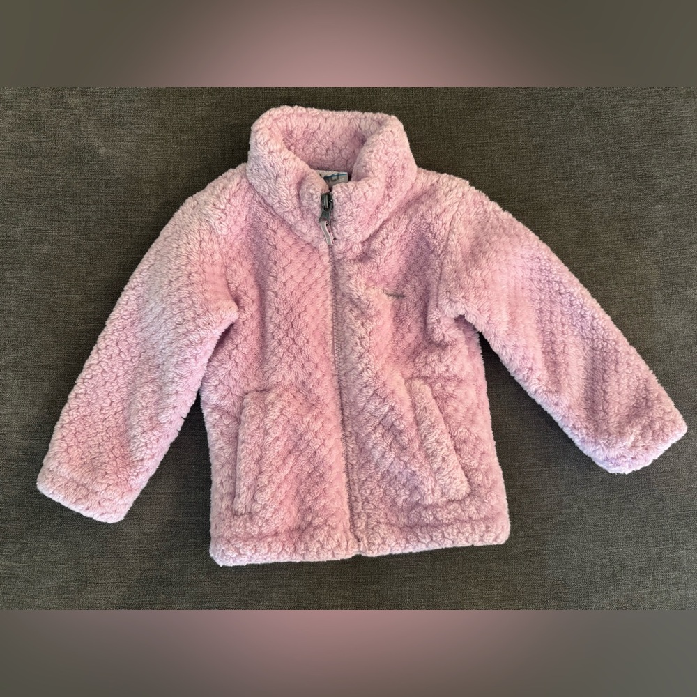Columbia Pink Puffer Jacket with Quilted Design
